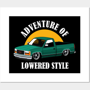 american truck lowered style Posters and Art